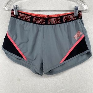 💕2 for $15💕 PINK Shorts Small 2" Stretch Elastic Waist Boxer Athletic Gray